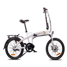 20 inch folding ebike with mid motor and suspension fork 250w electric bike